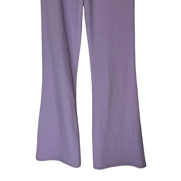 NWT Nasty Gal Lavender Purple Lightweight Textured Elastic Waist Pants Size 0 - Picture 6 of 9